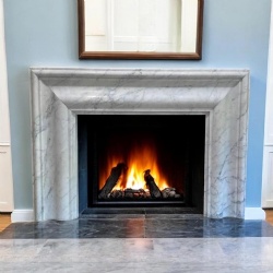 Etsy Hand Carved Carrara White Marble Fireplace Mantel