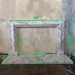 Etsy Modern Hand Carved Natural Marble Fireplace Mantel