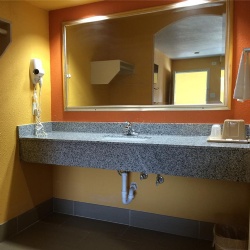 Floating Bathroom Vanitytop Set by Light Grey Granite