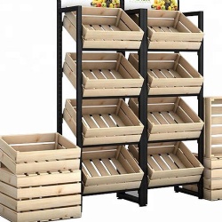 Fruit storage and display stand for supermarket