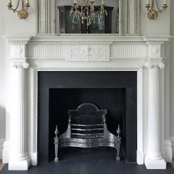Georgian neo classical marble fireplace reproduction