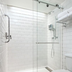Glass Shower Door and SMC Shower Pan