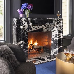 Grand Antique Modern Fireplace Mantel