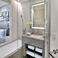 Granite Countertop for Hotel Suite Wet Room Vanity