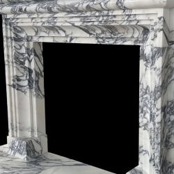 Hand carved fireplace mantel from premium italian marble