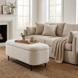 High Density Foam Upholstered Ottoman Bench