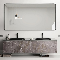 Hotel Bathroom Mirrors Beveled Edge Mirrors Metal Framed Vanity Mirror
