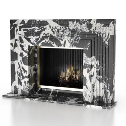 La Gigi 72 Contemporary Marble Fireplace Surround