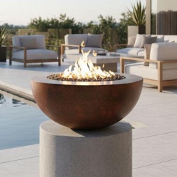 Large GFRC Fire Pit for Poolside Outdoor Living