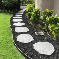 Lava stone paver and flagstone for garden and patio