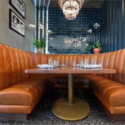 Leather Restaurant Booth for Commercial Use