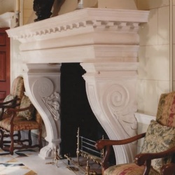 Limestone Fireplace Collection