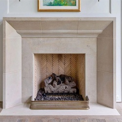 Limestone Fireplace Supply for Interior Designers