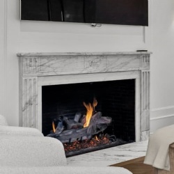 Marble Fireplace Mantel for Apartment Living