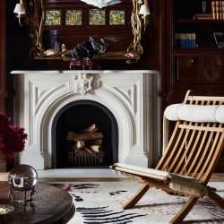 Marble fireplace mantel design reference