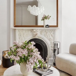 Marble fireplace mantel style