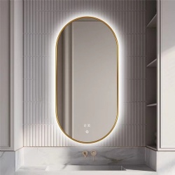 Metal Framed Side Lighted LED Backlit Vanity Mirror