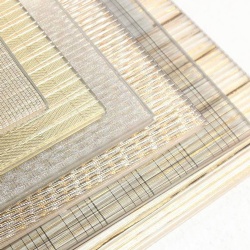 Metal wire mesh interlayer laminated glass
