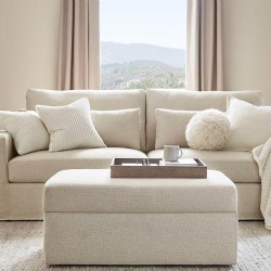 Minimalist Square Ottoman for Living Room Decor