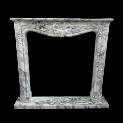Model Venezia fireplace mantel in marble abrabescato corchia