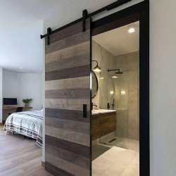 Modern Wooden Barn Doors for Contemporary Hospitality Interiors
