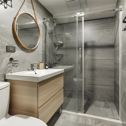 Modern design glass and mirror for bathroom