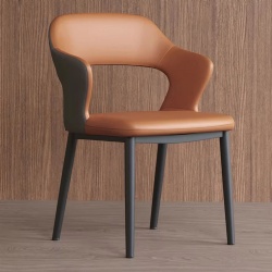 Most Popular Dining Room Modern Minimalist Design Hotel Restaurant Leisure Leather Chair