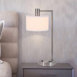 Nightstand Furniture with Desk Lamp