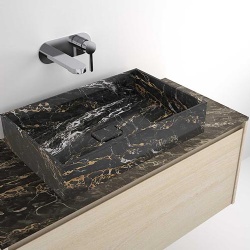 Portoro Gold marble bathroom vanity