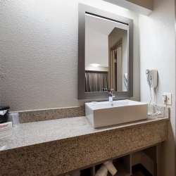 Red Roof Inn Bath Vanities by Granite Golden Yellow