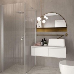 Reeded Fluted Glass for Shower Room