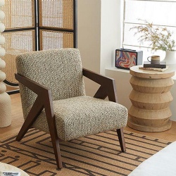 Richard French Antique Living Room Sofa Chair Solid Wood Light Luxury Leisure Chair