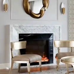 Simplicity Style Marble Fireplace Mantel