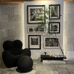 Sofa and Wall Artwork in Hotel Public Area