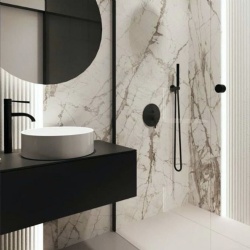 Spa like hotel bathroom vanities with porcelain basin