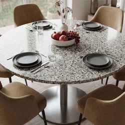 Speckled Granite Furniture Surface for Modern Interior Design