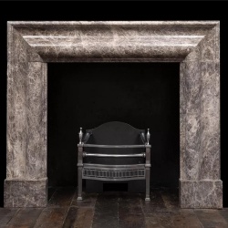 Stafford Surround in Emperador Marble Marble Fireplace Mantel Reproduction