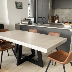 Steel Base GRC Concrete Dinig Table
