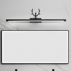 Stylish bathroom vanity mirror powered by energy efficient LED lighting
