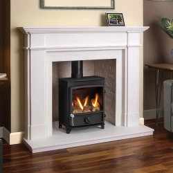 THE ASCOT LIMESTONE FIREPLACE