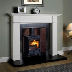 THE ASCOT LIMESTONE FIREPLACE