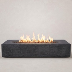 Travertine Texture GFRC Fire Pit for Outdoor Spaces
