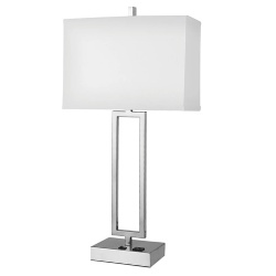 ZhongShan Table Lamp with Convenient Outlet