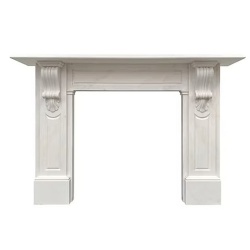 antique Victorian fireplace mantel