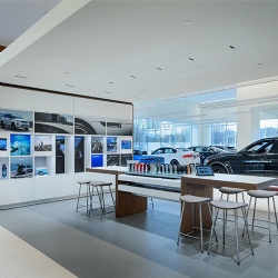 auto shop display fixtures for auto dealership showroom