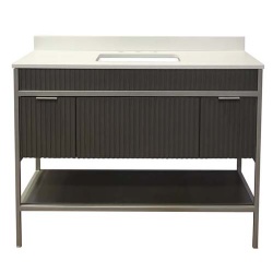 bathroom vanity with stone worktop