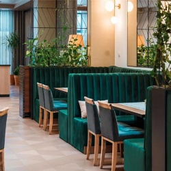 bulk velvet upholstered seating for hotel