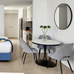 chair and table with mirror for Meriton Suites