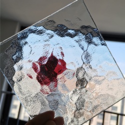 clear Aqualite Patterned Glass for Table Lamp Box Tray Water Wavy Textured Glass Shower Partition
