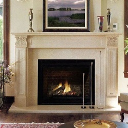 commercial natural stone fireplace surround supplier